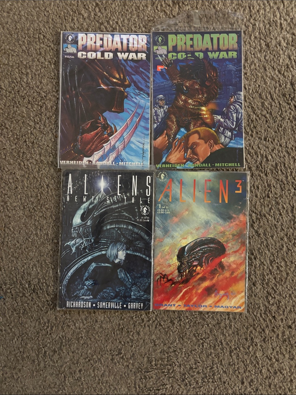 Predator & Alien Comic Lot - Blue, Green, Red Covers